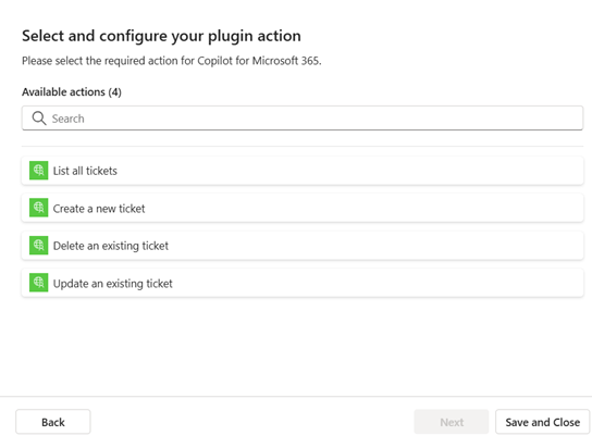 Wählen Sie api-Tools aus, die aktiviert werden sollen.