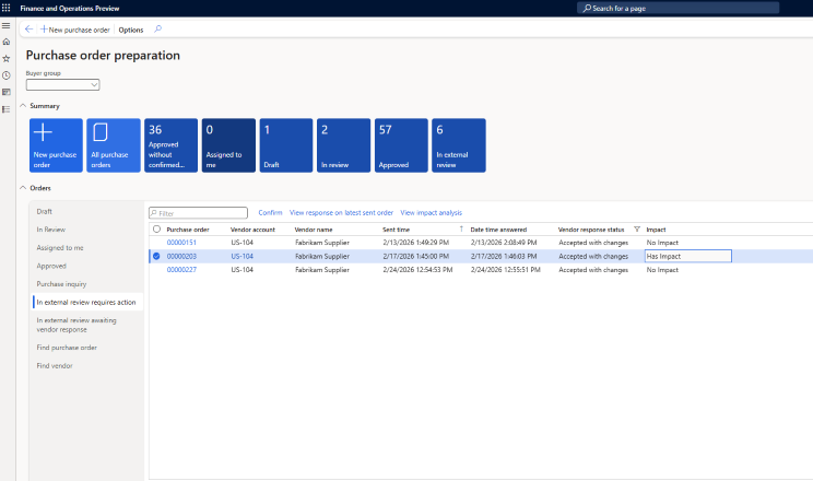Image 2 - Vendor Collaboration Module with impact analysis for change requests