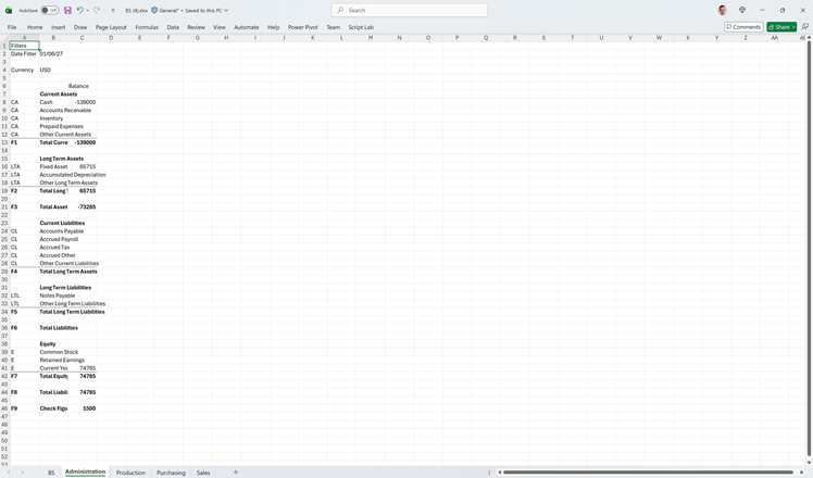 Screenshot of the new dimension perspectives feature in financial reporting