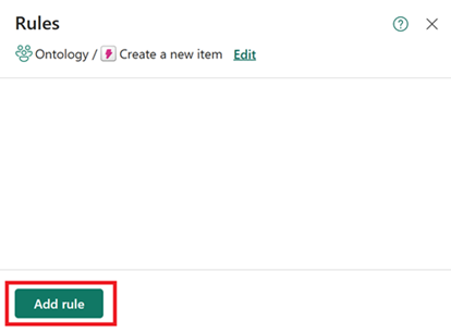 Screenshot of adding the rule.