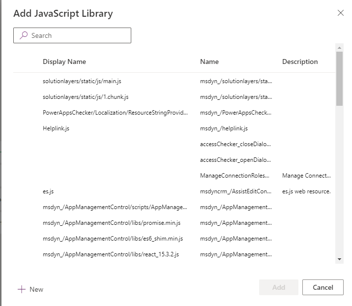 Add JavaScript web resource Add JavaScript web resource