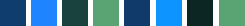 Screenshot of the color sequence for the Accessible tidal theme.