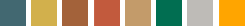Screenshot of the color sequence for the Frontier theme.