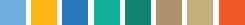 Screenshot of the color sequence for the Innovate theme.