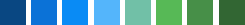 Screenshot of the color sequence for the Tidal theme.