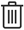 Screenshot of garbage can icon used to delete an alert.