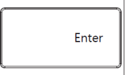 Screenshot that shows US English Enter key style with vertical rectangular key legend.