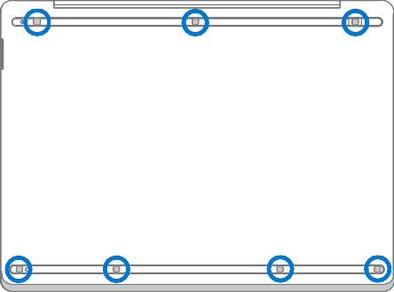 Screenshot that shows the C-Cover being unscrewed with a PH0 screwdriver.