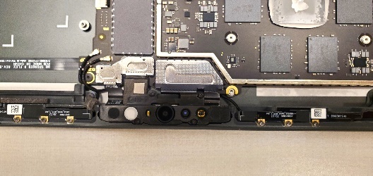 Screenshot that shows pressing new camera shields evenly along edges for secure fit