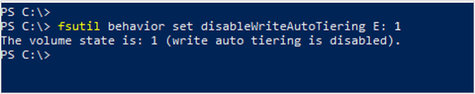 Screenshot of disable write caching.