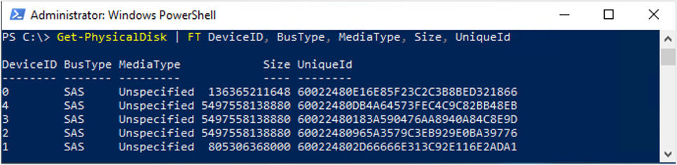 Screenshot of set media type.