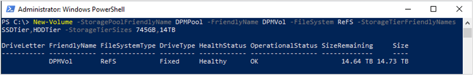 Screenshot of SSD and HDD Tier.