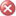 Red button with white X indicates critical state.