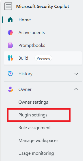 Captura de pantalla que muestra el menú de configuración del complemento.