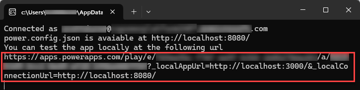 Biblioteca cliente para la consola de aplicaciones de código con la dirección URL y el estado de la aplicación