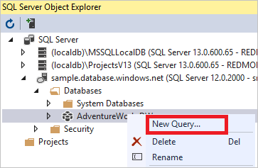 Nuova query
