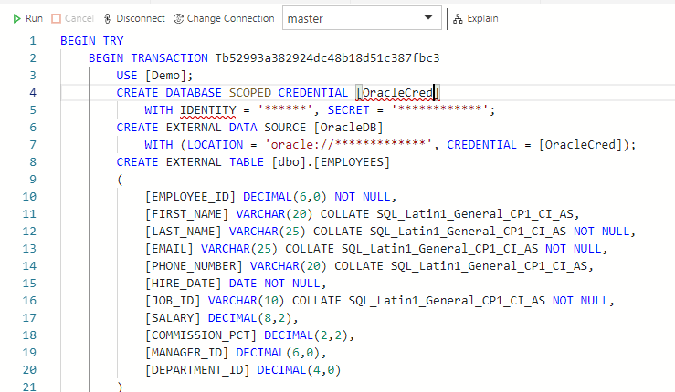 Generare script