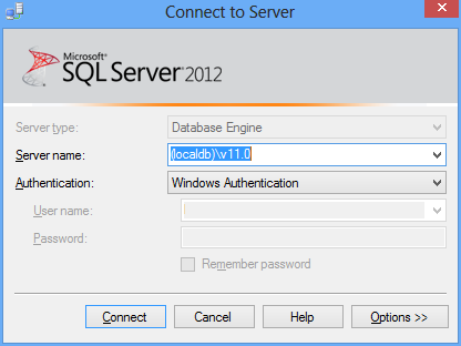 SSMS サーバーに接続