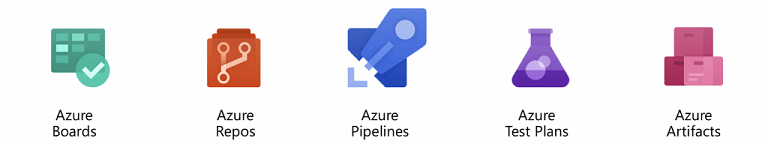 図 10-2 Azure DevOps の 5 つの主要領域