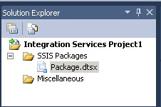 Integration Services プロジェクトのフォルダー