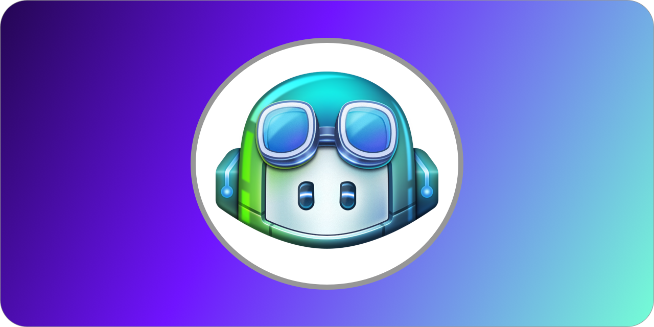 GitHub Copilot スキル演習のロゴ アイコン。中央に Copilot アイコンがあります。