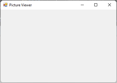 Windows フォーム アプリが実行されているスクリーンショット。