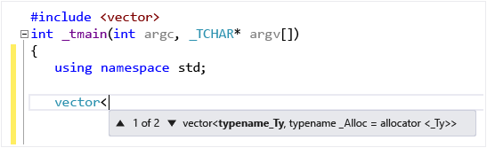 Visual C++ パラメーターのヘルプ