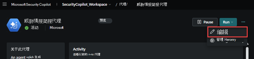 编辑代理选项