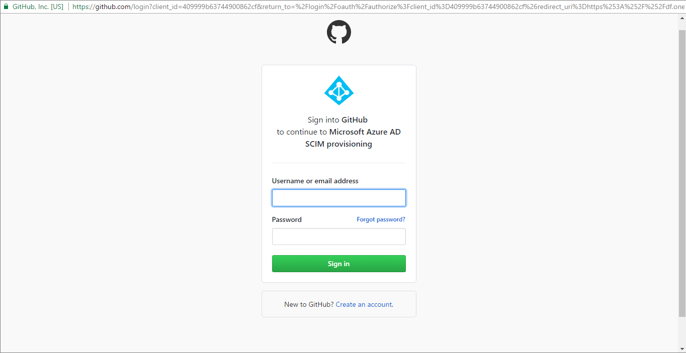 截图显示 GitHub 的登录页。