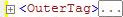 显示所有三个标记的 XML 代码隐藏