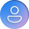 蓝色渐变用户图标代表 AI 代理