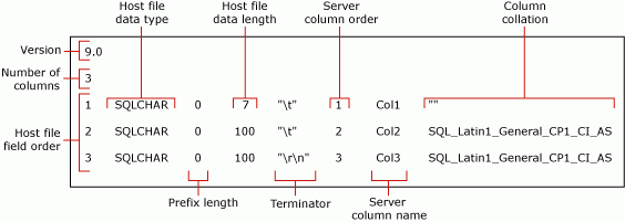 详细描述 mytestskipcol 的默认非 XML 格式化文件的关系图。