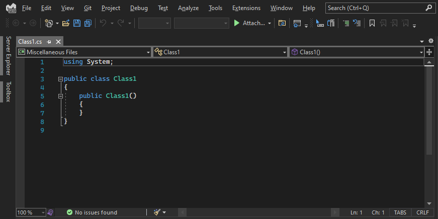 Visual Studio 2022 中 C# 代码文件的屏幕截图。