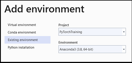 配置新的 Python 环境