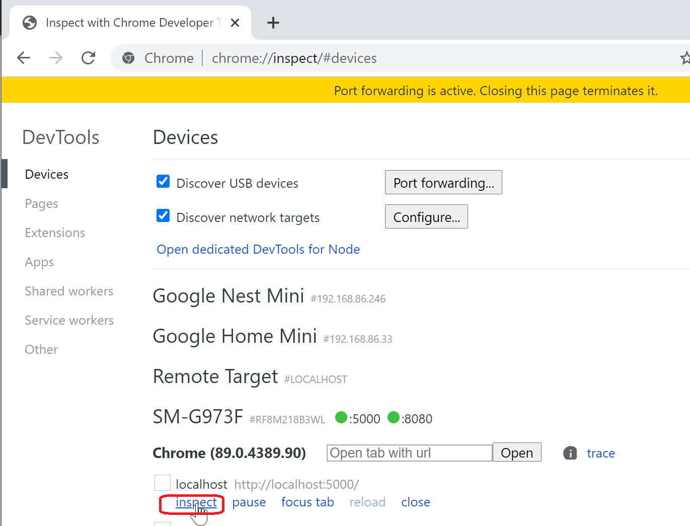 Chrome 检查窗口