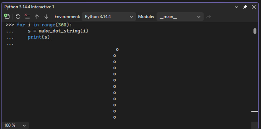 顯示如何將多行程式代碼貼到 Visual Studio 中互動式視窗的螢幕快照。